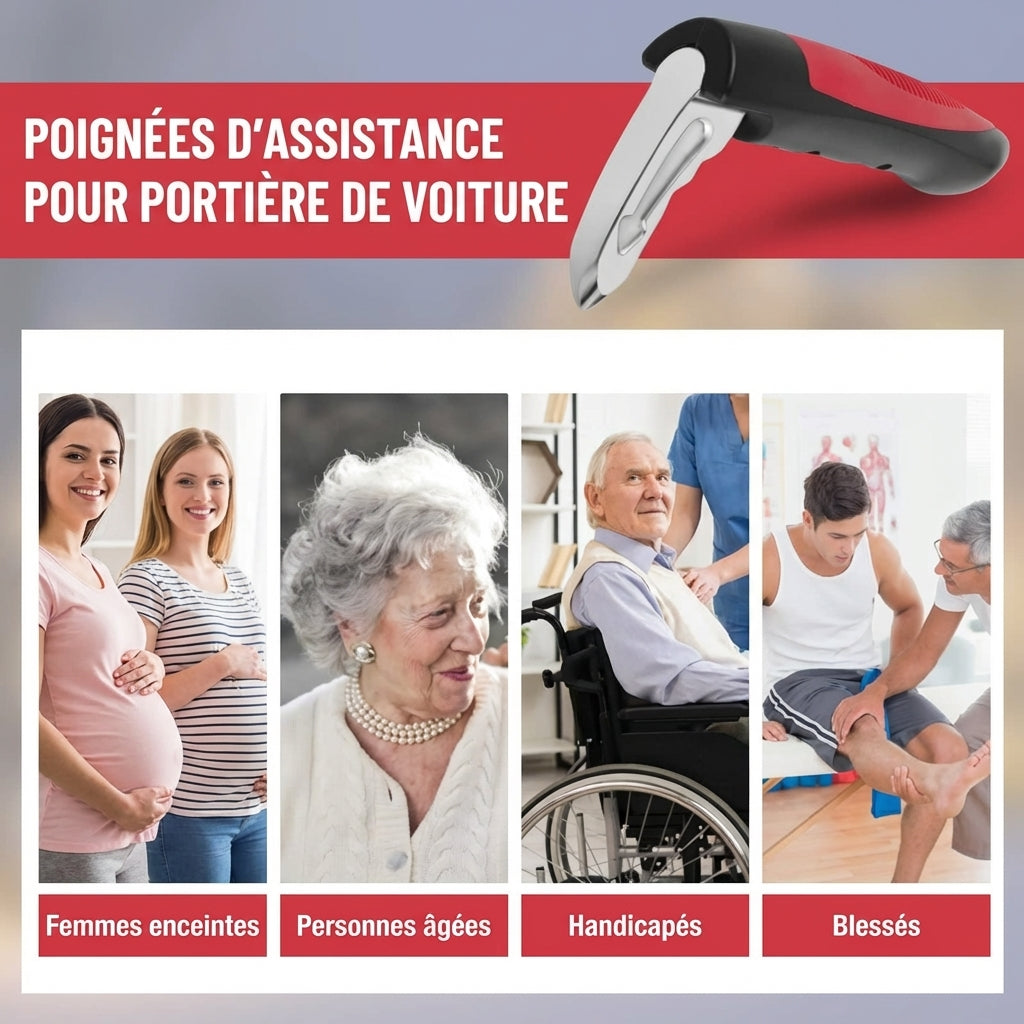 Poignée de sortie voiture pour seniors